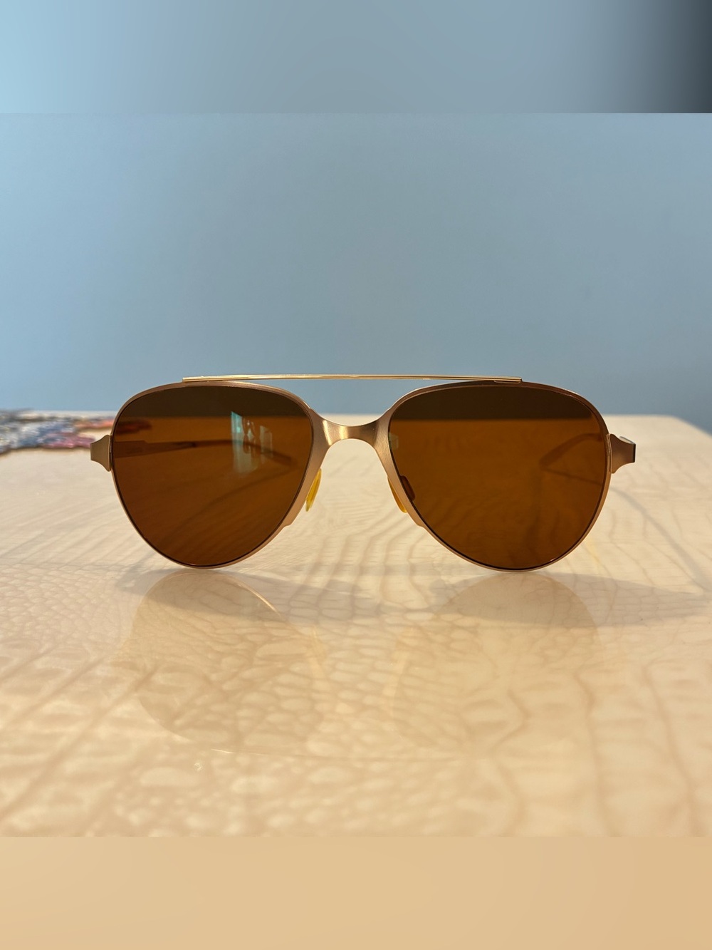 Carrera Gold Frame Brown Lens Aviator Sunglasses for Women